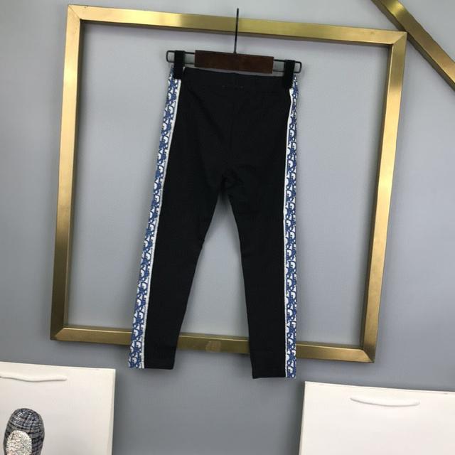 迪奥，高端童装，女童打底裤，纯棉面料，