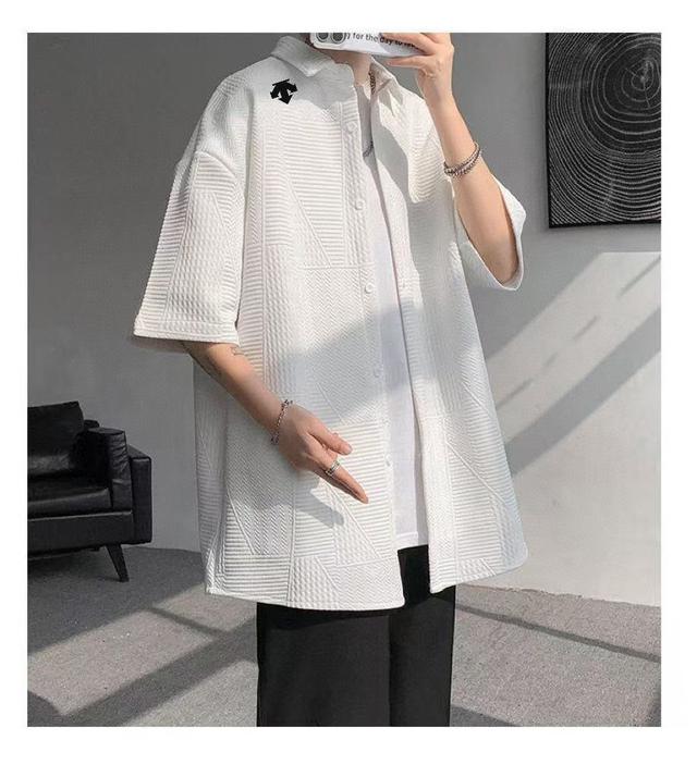 DESCENTE / 迪桑特专柜同款文艺男夏季港风宽松大码五分袖