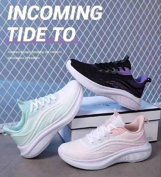 S259-立體飛織布透氣輕量軟底跑步鞋運動鞋