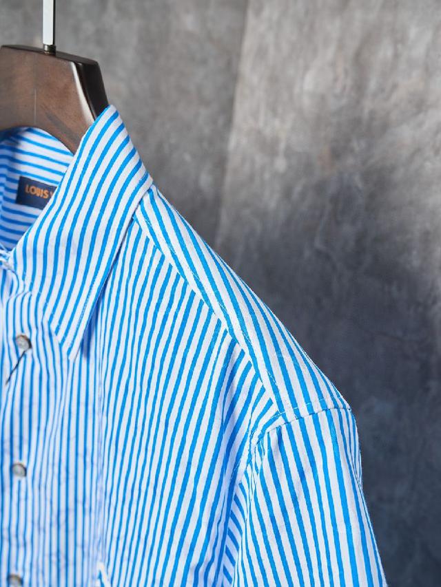 LV路易威登法兰绒拼接提花字母衬衫 男女同款 官网