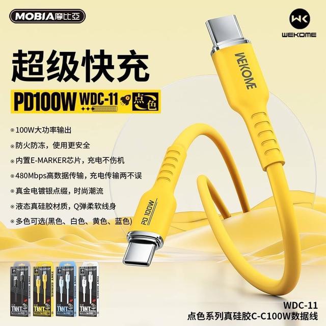 【預購商品】【0227結單】【批發】點色系列-真矽膠數據線(TypeC to TypeC 100W)
