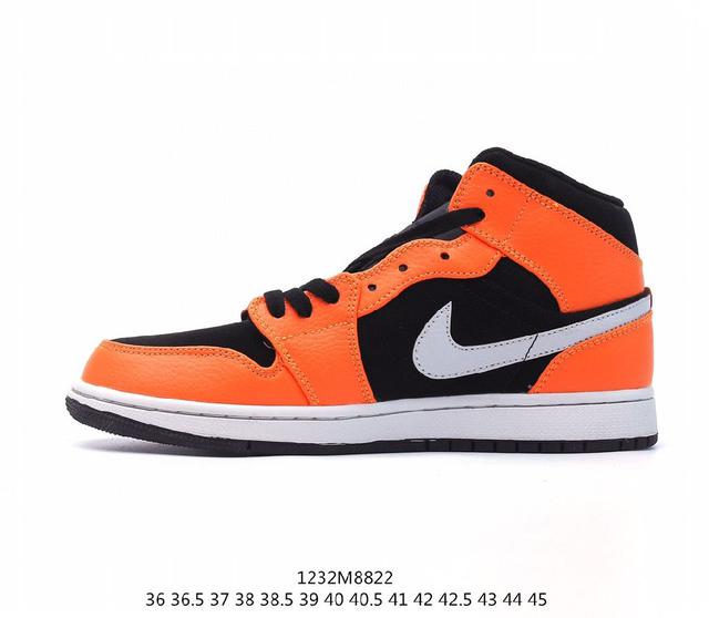 公司级Air Jordan 1 Mid Apricot Orange