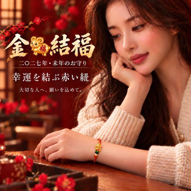 【預購商品】【1025結單】【批發】金羊結福・鍍真金五行開運編織手繩 261022-06