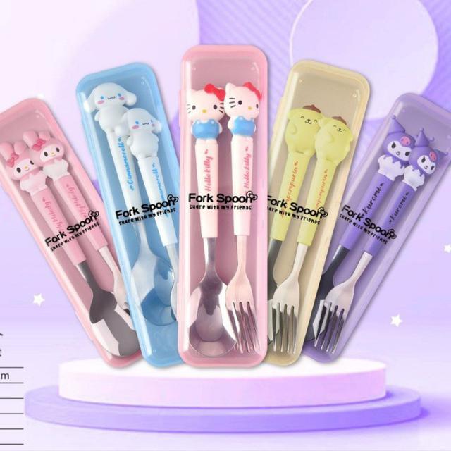 【預購商品】【0216結單】【批發】【第二團】卡通304不鏽鋼餐具套組
