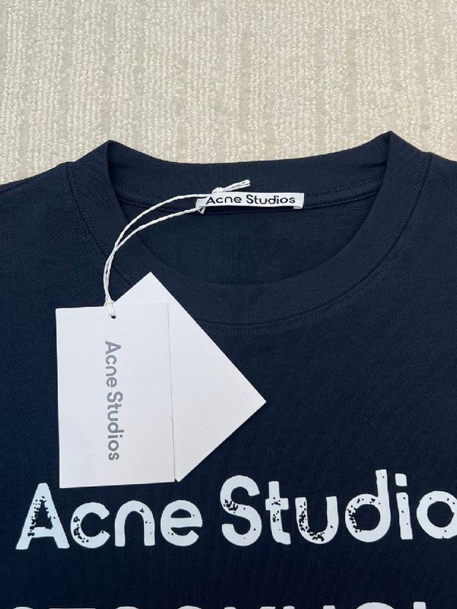 Acne Studios 破坏字母logo短袖T恤