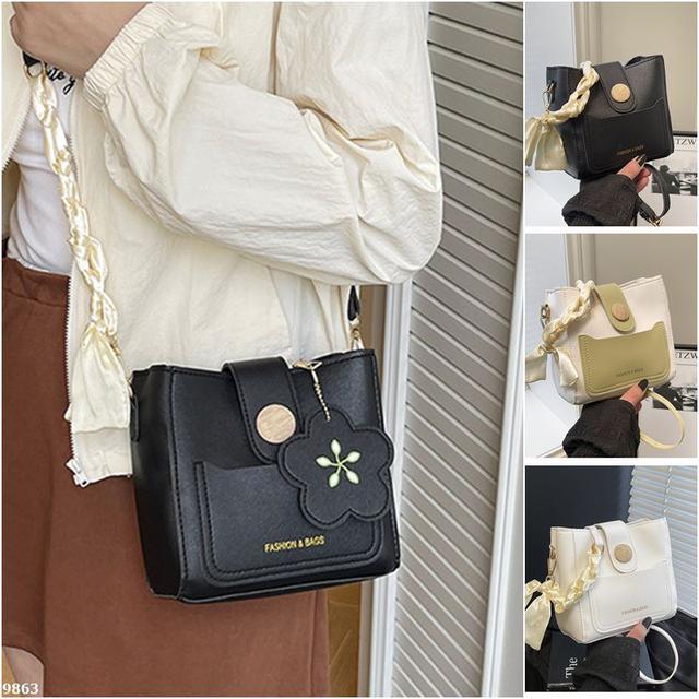 【長期團2025】【預購商品】【批發】韓系時尚拼色單肩斜背水桶包 9863