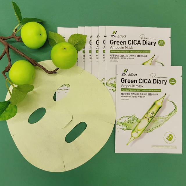 韓國 BIA CICA Diary 積雪草安瓶痘肌清爽呵護精華面膜25mlX10片(單袋)