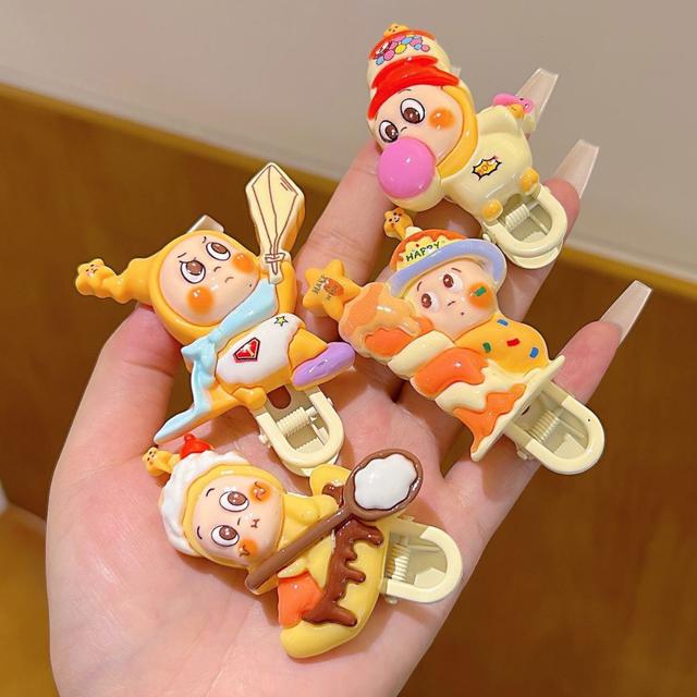 可愛星星人甜美側邊瀏海髮夾(預購)