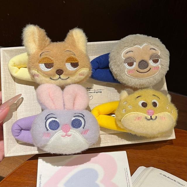 可愛動物方程式毛絨劉海BB夾(預購)