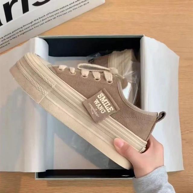 ins春夏新款增高厚底百搭帆布鞋(預購)