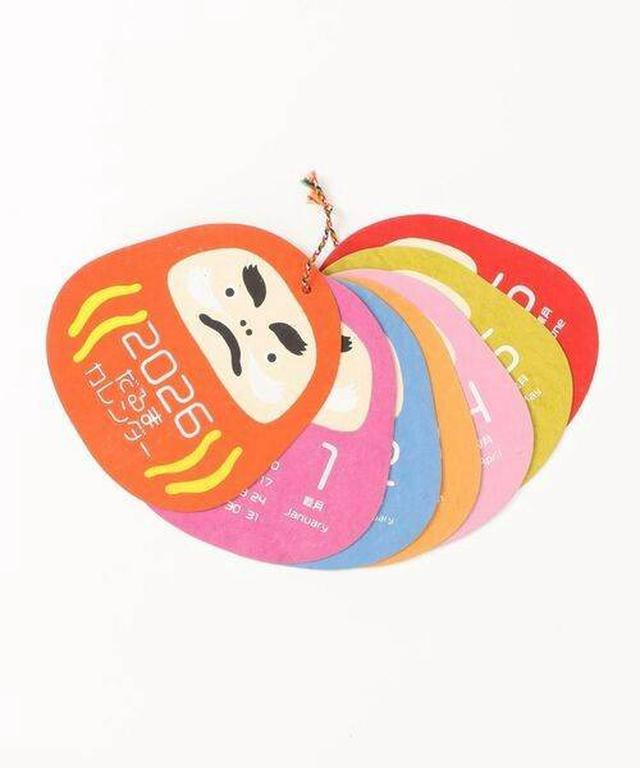 數量限定  JAPAN DESIGN × 世界の手仕事 日本 2026年 達摩造型日曆 UL109