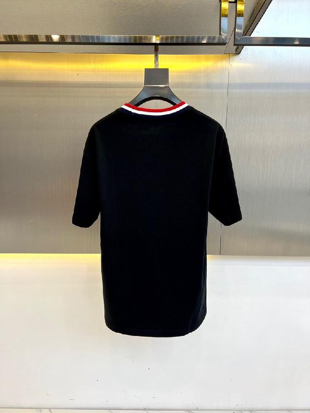 2025春夏新品彩虹螺纹圆领短袖T恤。高端液氨棉质混纺材料35.3%棉