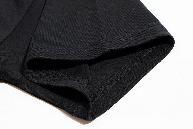 口袋刺绣字母logo圆领短袖，高克重原版洗水面料，洗水