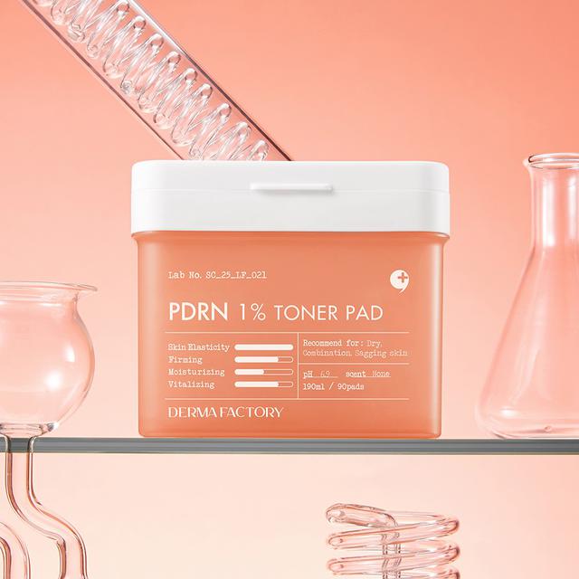 韓國Derma Factory 彈嫩肌膚PDRN 1% 精華爽膚棉片X90片/罐#01/11