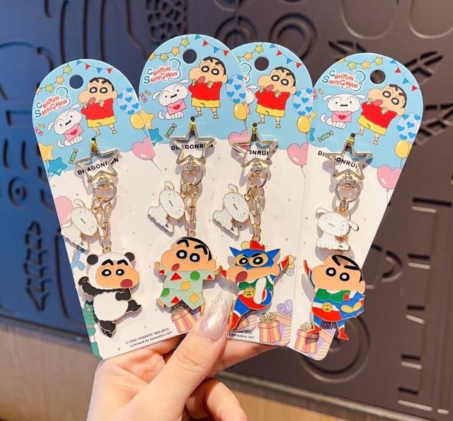 新款蠟筆小新金屬百變鑰匙扣(預購)