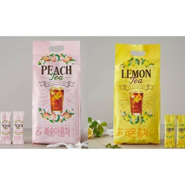 韓國 NO BRAND 檸檬紅茶 水蜜桃紅茶 (14g*120)/包