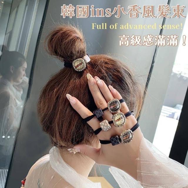 【預購商品】【0118結單】【批發】韓國ins小香風髮束5入