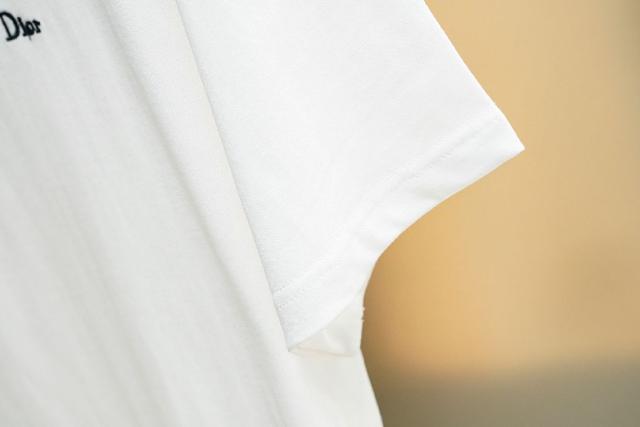 DIOR dior泼墨满印圆领短袖 采用280克32支双纱面料