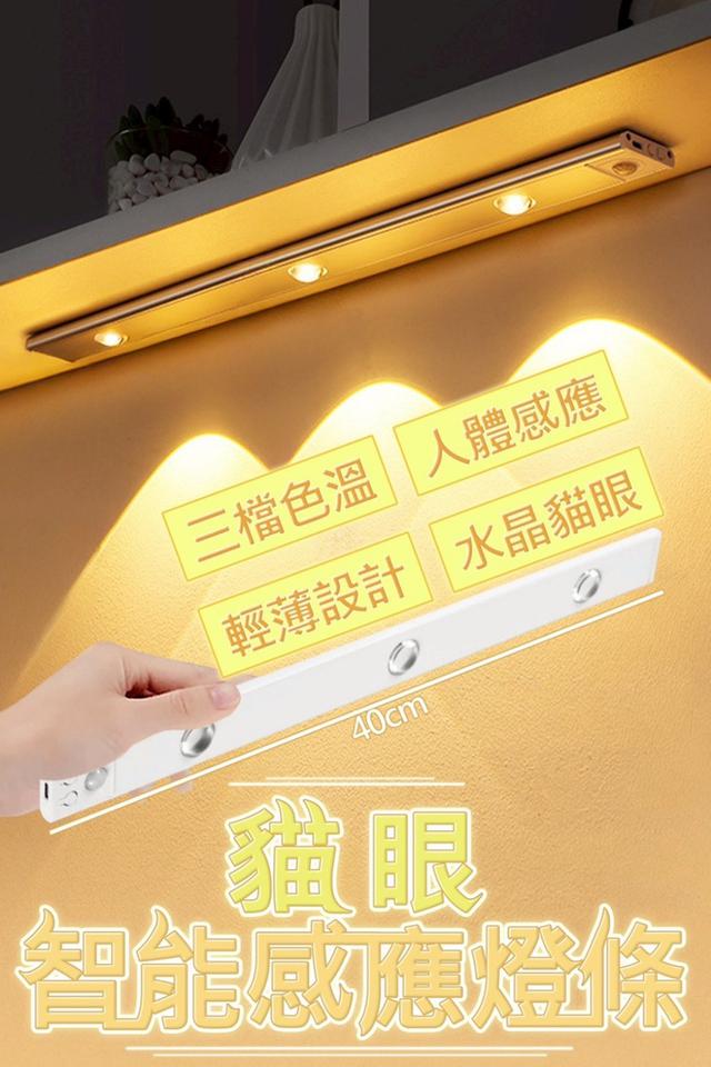 廠商現貨 貓眼智能感應燈條40cm