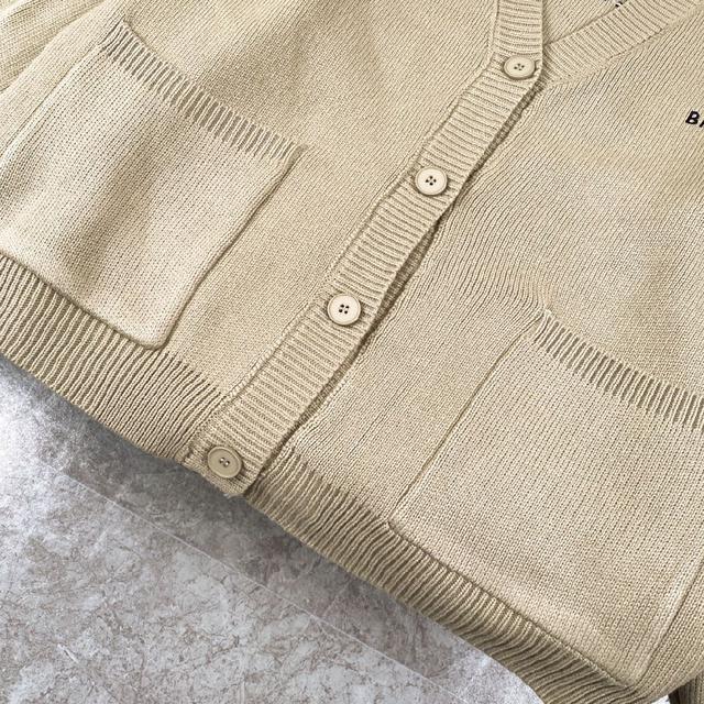 BALENCIAGA FW23巴黎世家前后刺绣logo开衫毛衣外套