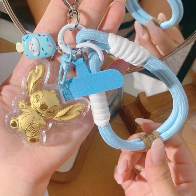 新款可愛史迪奇鑰匙手機掛繩(預購)