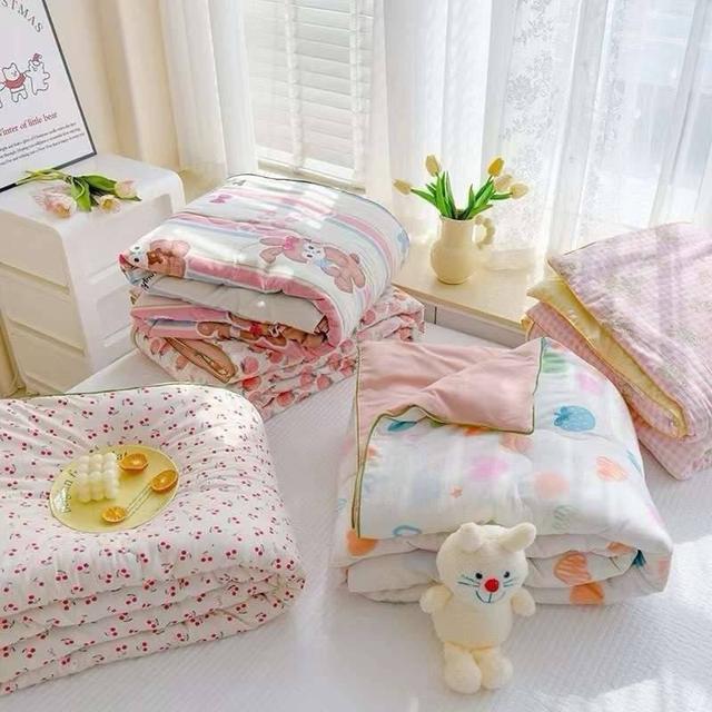 【預購商品】【0422結單】【批發】出口韓國原單 超柔A類雙層紗空調被(下單請備註款式)