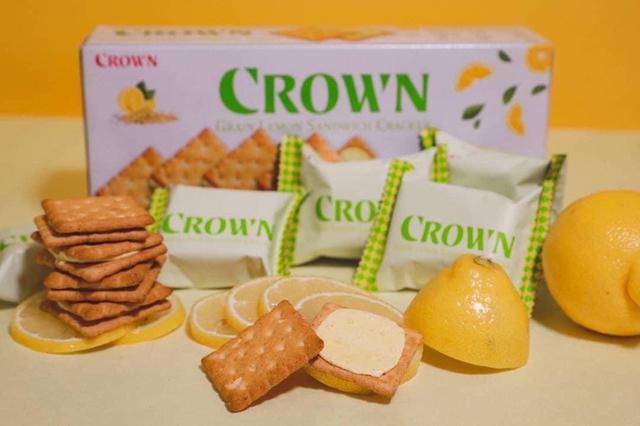 【預購商品】【0520結單】【批發】韓國CROWN-五穀檸檬夾心餅乾128g 240519-03
