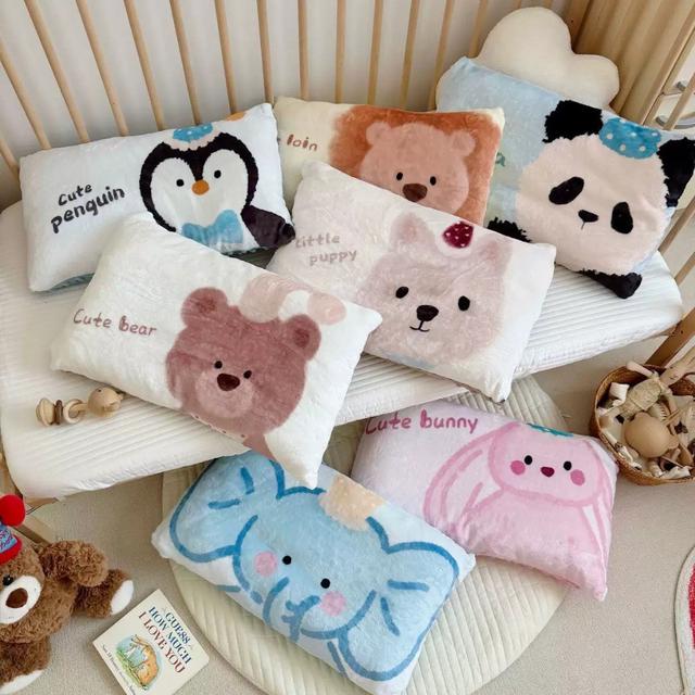 卡通暖絨兒童午休豆豆枕 SZ302