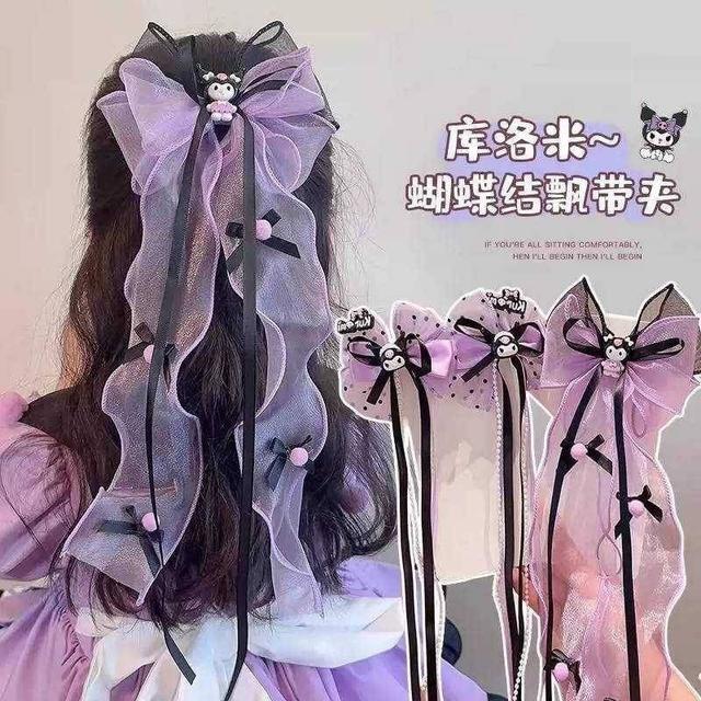 【預購商品】【0506結單】【批發】卡通飄帶蝴蝶結髮夾 240504-13