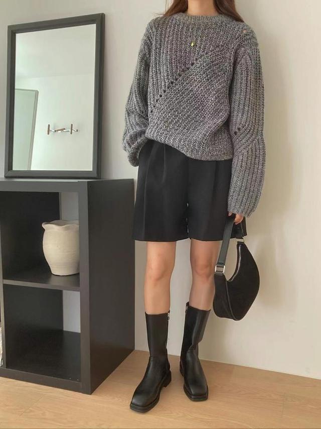 【預購商品】【1202結單】【批發】正韓 粗針織鏤空羊毛上衣 112006♨️正韓服飾♨️