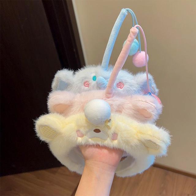 可愛女孩毛絨小動物洗臉髮箍(預購)