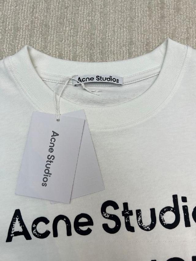 Acne Studios 破坏字母logo短袖T恤