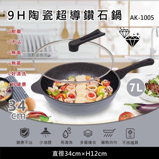 第二代 升級款節能輕量炒鍋34CM(AK-1005)-3/25號中午12點結單