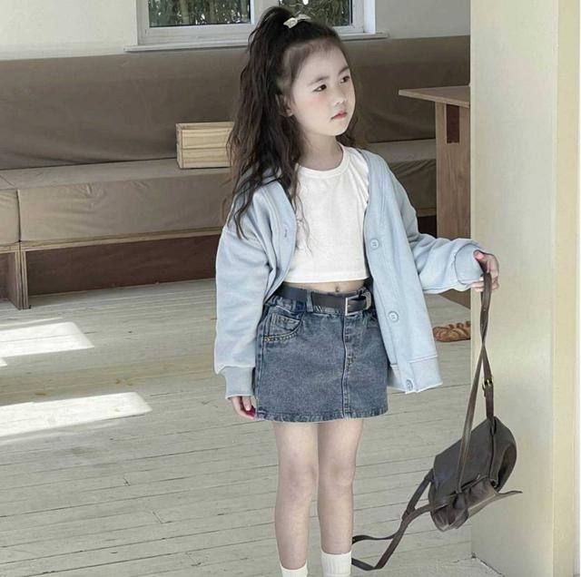 【預購商品】【0311結單】【批發】夏日女童復古牛仔褲裙