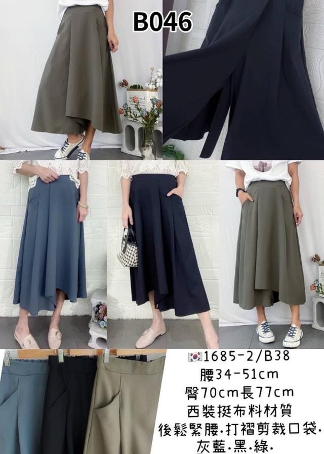 【預購商品】【0228結單】【批發】【韓標服飾】西裝打摺褲裙 1685-2
