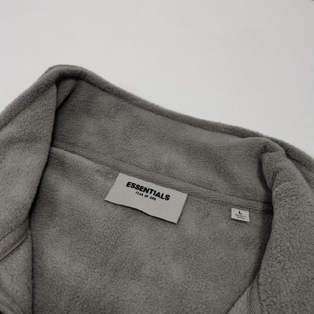 顶级过验版本FOG FEAR OF GOD复线ESSENTIALS半拉链摇