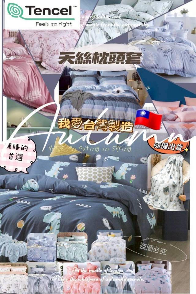 預購 MIT萊賽爾纖維天絲冰淇淋天絲枕套2入 款式隨機-6/24號中午12點結單