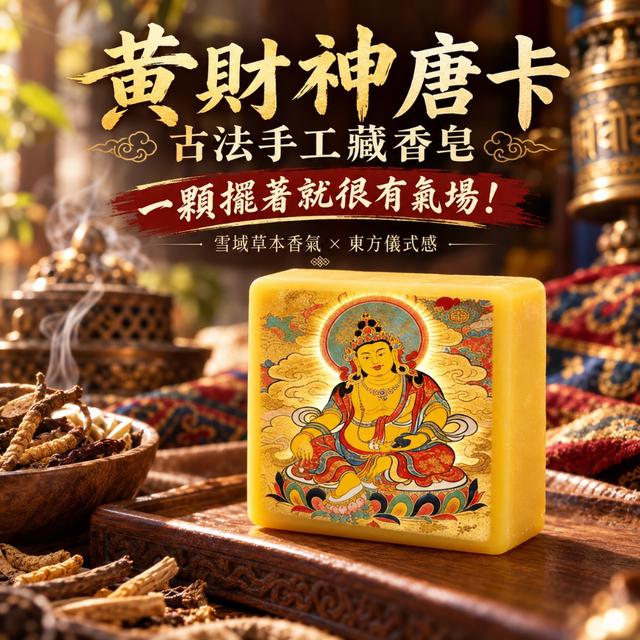預購 雪域高原草本秘香 黃財神唐卡古法手工藏香皂-10/27下午3點收單