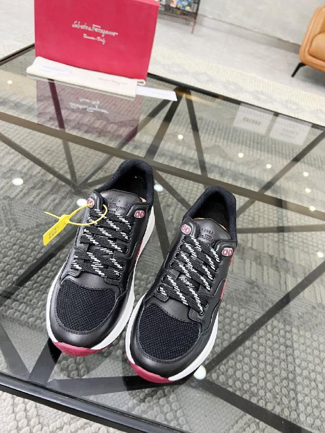 菲拉格慕顶级代购 菲 炸街男神休闲运动鞋专柜同步发售原厂配