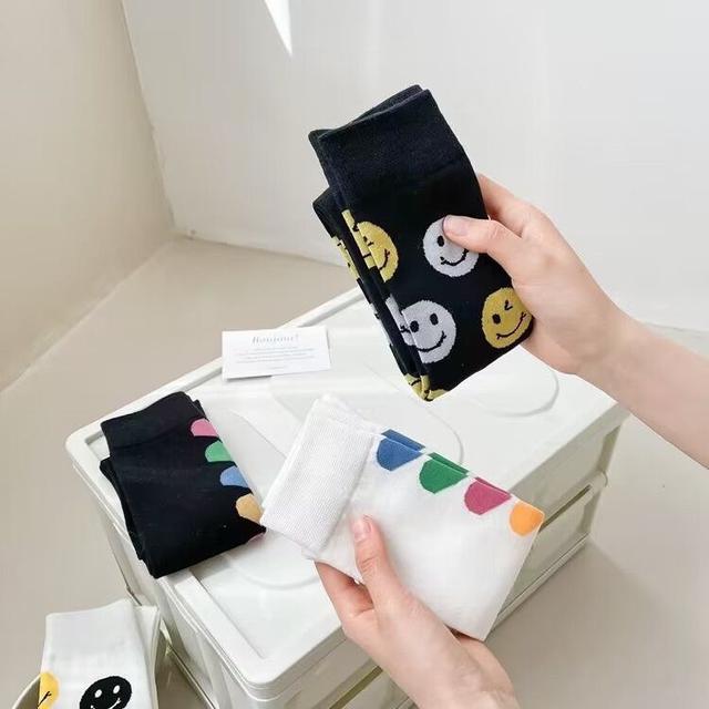 日系JK甜美笑臉小腿襪(預購)