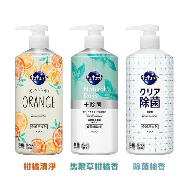 日本 Kao 花王 按壓式抑菌洗碗精 480ml