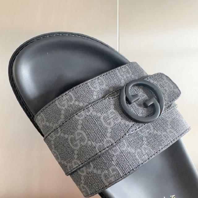 2024Gucci 古奇 夏季新款 双G 老花 夹脚 一字拖 交叉凉鞋 厚底 拖鞋 沙滩鞋