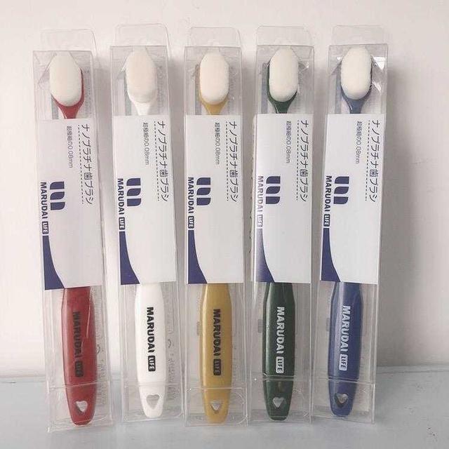 日本 Marudai life 丸太抗菌萬毛牙刷(顏色隨機)(一組3支)