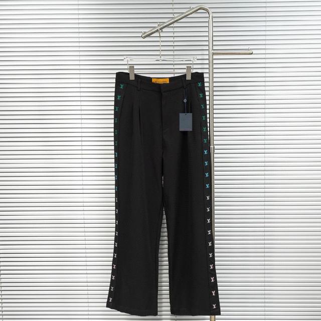 款式：路易威登LV织带渐变长款阔腿西裤