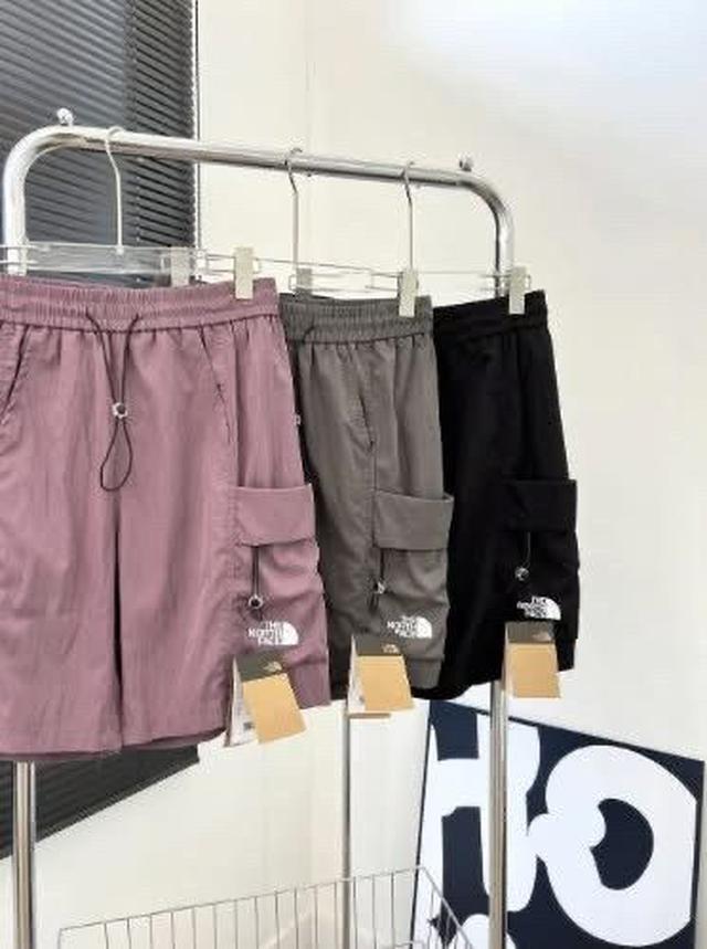 K1353-北臉速乾大口袋抽繩工裝褲短褲