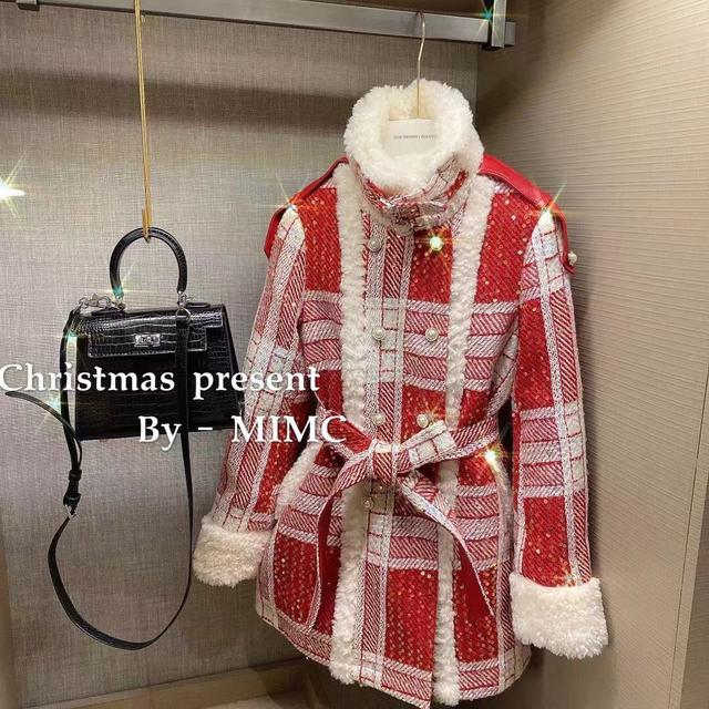 Christmas limited 甜美人鱼姬珠片外套