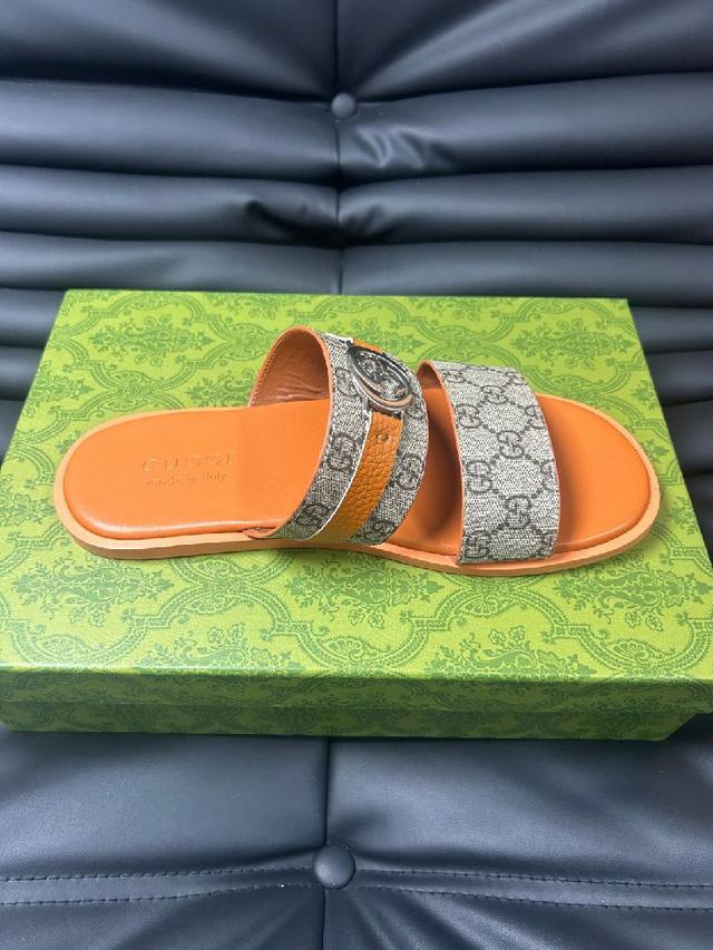 2024Gucci 古奇 夏季新款 双G 老花 夹脚 一字拖 交叉凉鞋 厚底 拖鞋