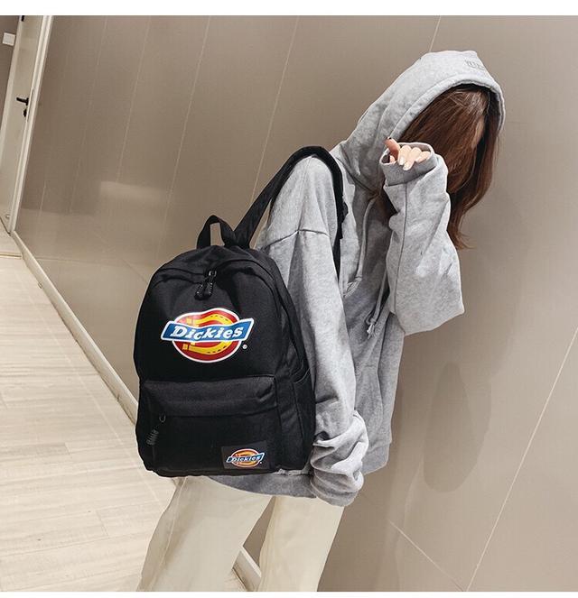 Dickies帝客 男女学生书包 彩色LOGO 大容量双肩包潮人纯色背包