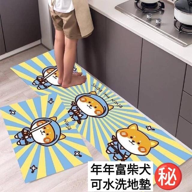 #狗來富年年富柴犬派對地墊套組(套)＝小片＋大片