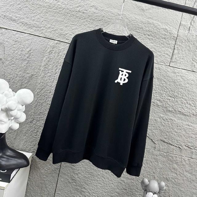 BBR 巴宝*莉 2026 秋冬卫衣新款 经典简约字母经典款厚板硅胶